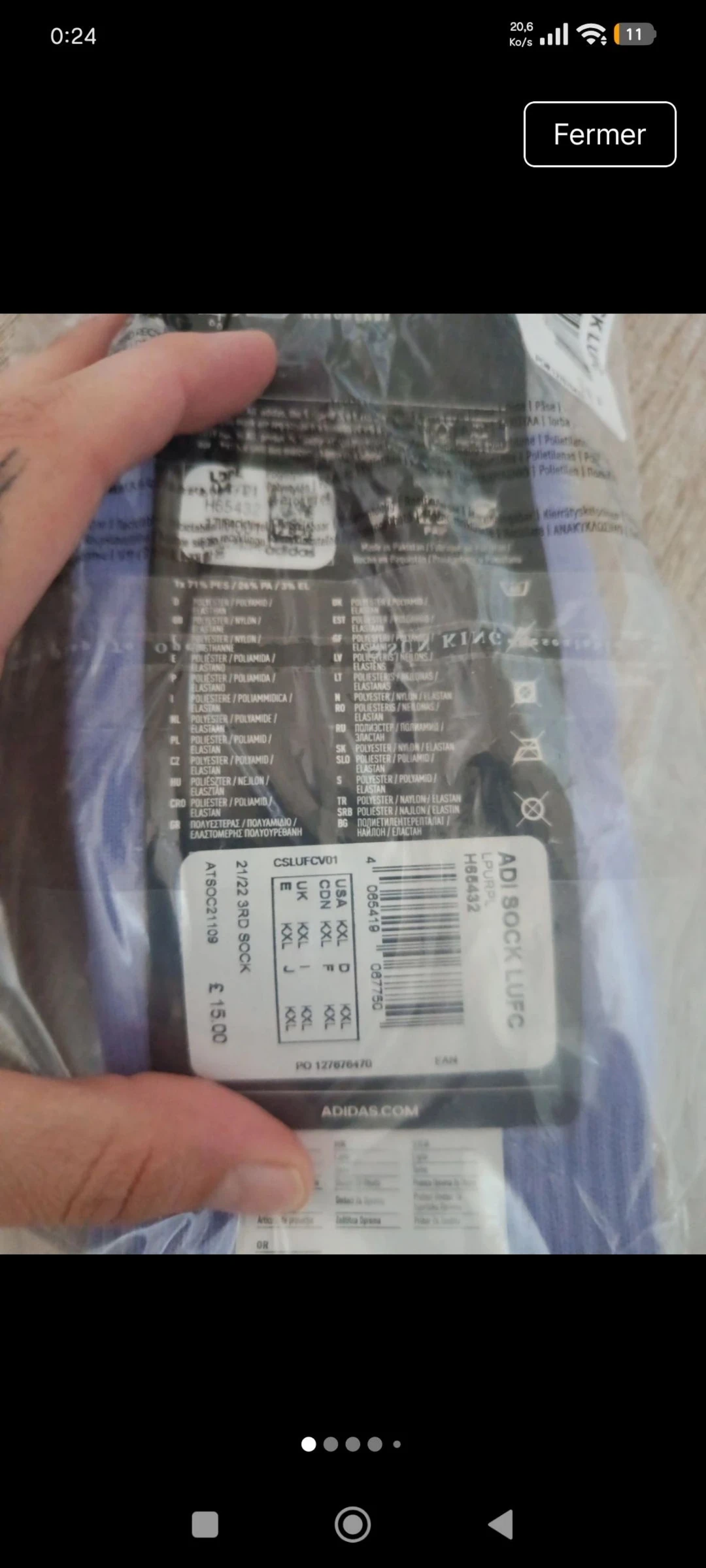 Adidas voetensokken 28-30 nieuw – photo 2
